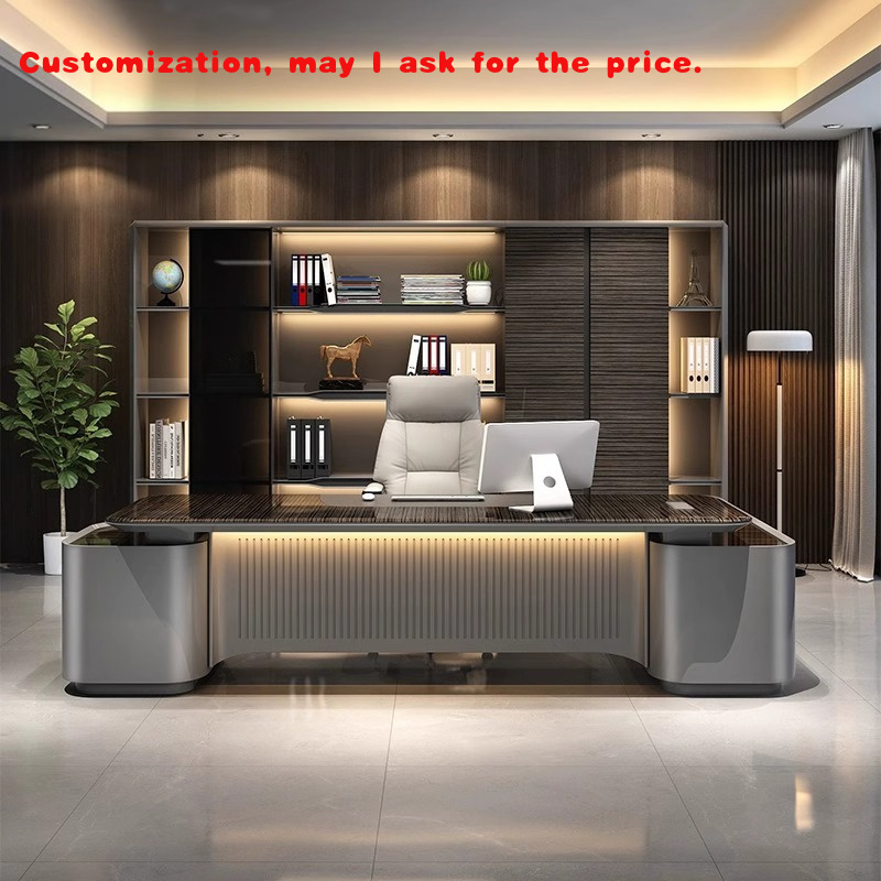 Office Furniture Luxury - kundenspezifisch. Luxuriöser, lackierter Chefschreibtisch, große moderne
