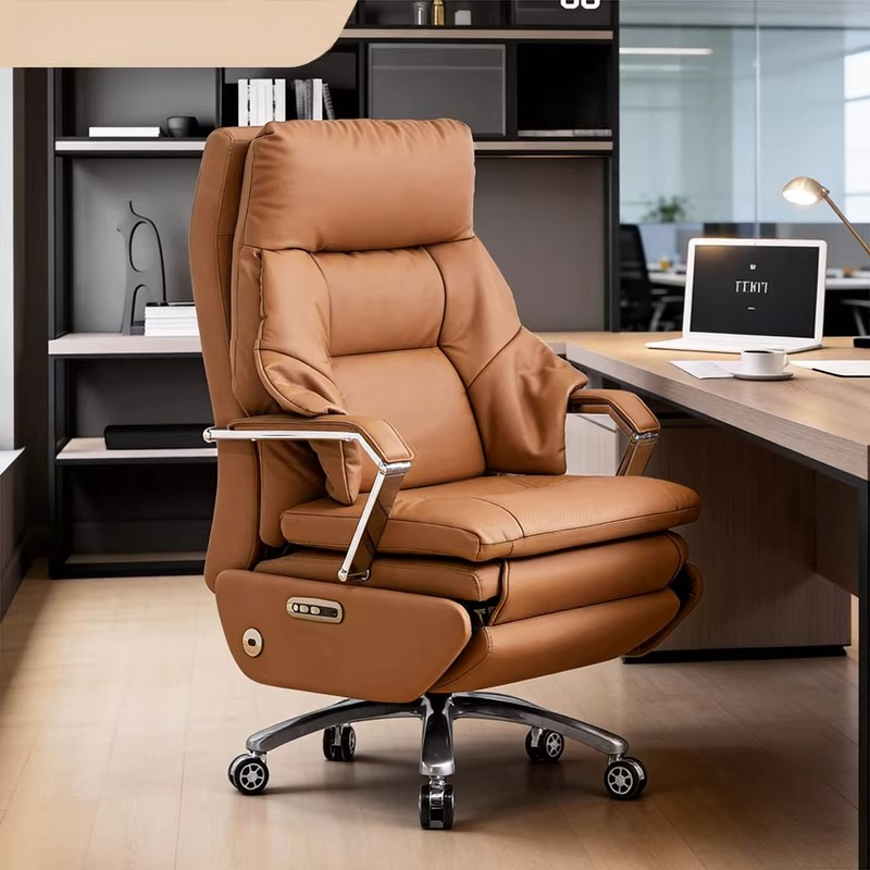 Office Furniture Luxury - Leder-Chefsessel, verstellbarer Massage-Bürostuhl, Computerstuhl für zu