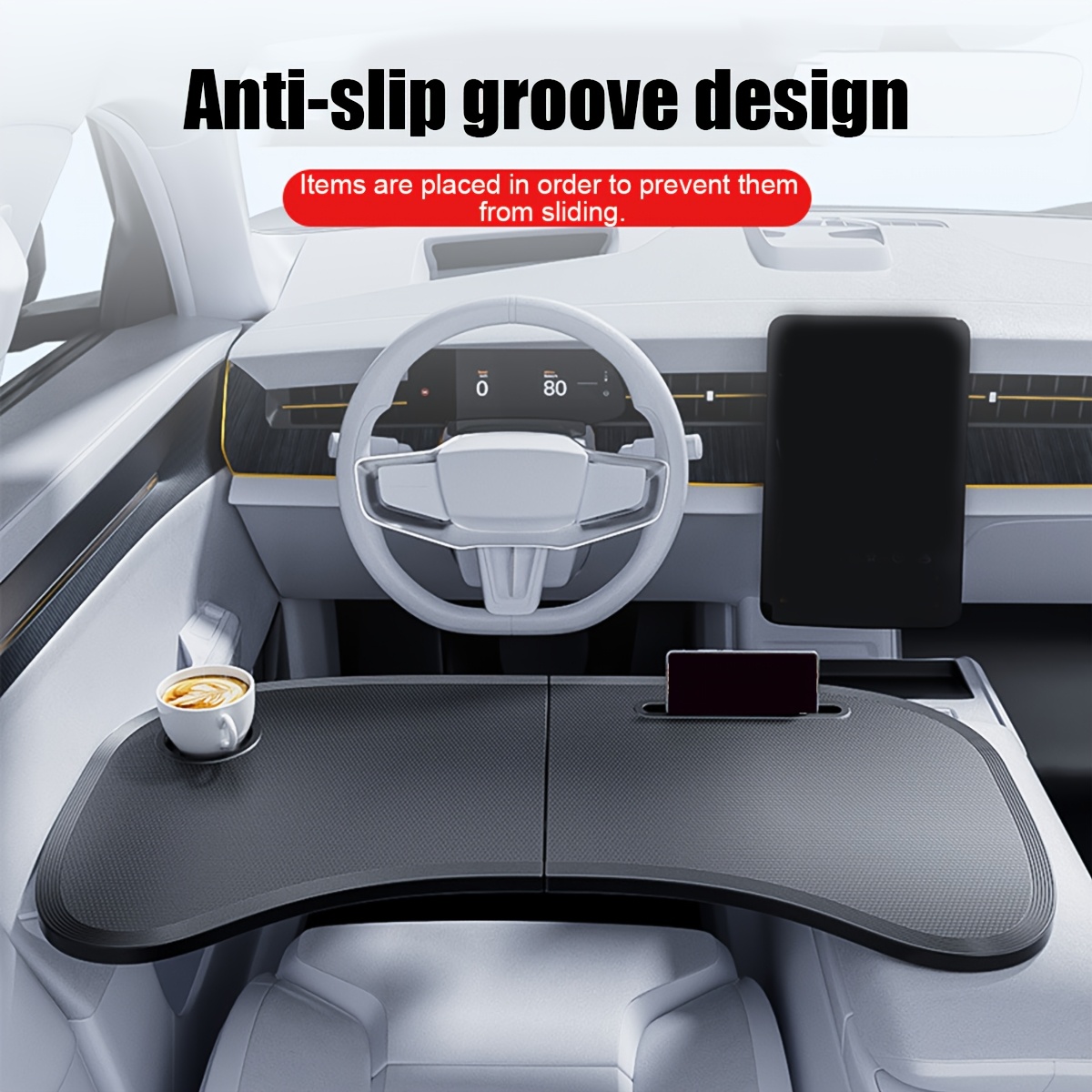 Office Furniture And Design - 1 Stück Faltbarer Lenkradtisch fürs Auto,