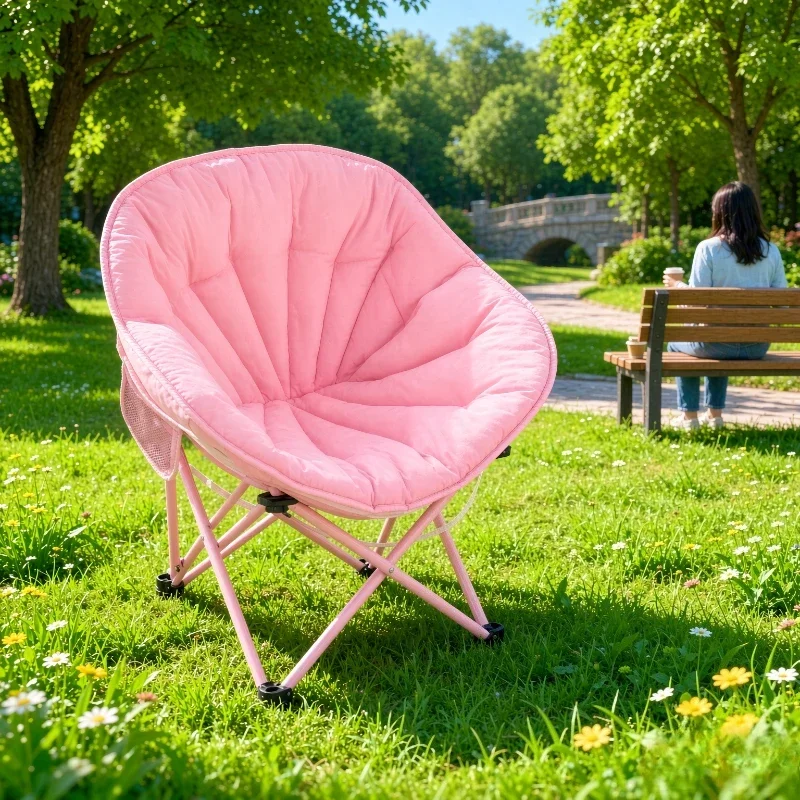 Visitor Chair Padded - Übergroßer gepolsterter klappbarer Campingstuhl, Mondstuhl, dicker