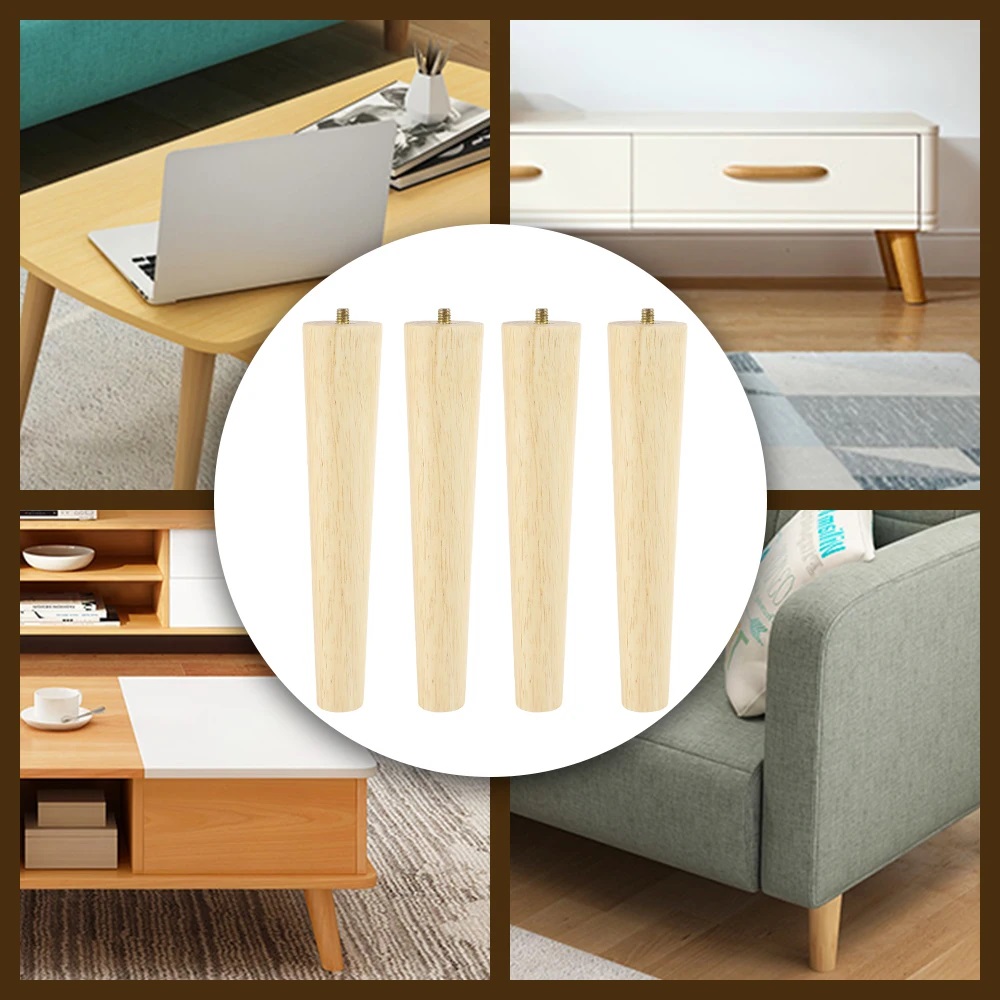 4er-Set Höhe Holzmöbelbeine 8/ – Office Furniture Group Bewertung und Preis