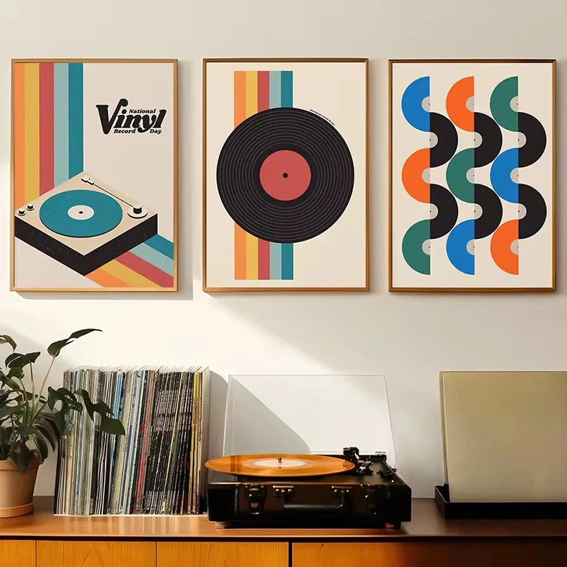 Mid-Century Vinyl-Schallplatte – Office Furniture And Design Bewertung und Preis