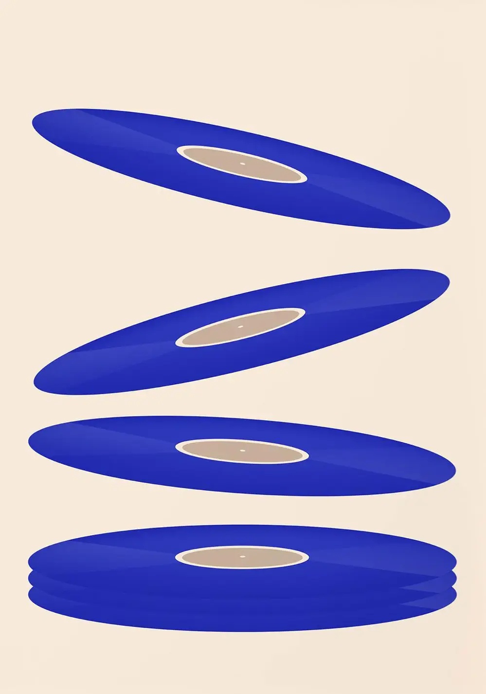 Mid-Century Vinyl-Schallplatte – Office Furniture And Design Bewertung und Preis