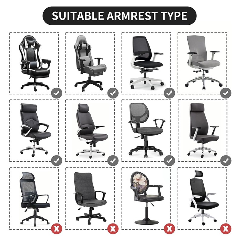 2-teilige Armlehnenabdeckungen – Visitor Chair Padded Bewertung und Preis