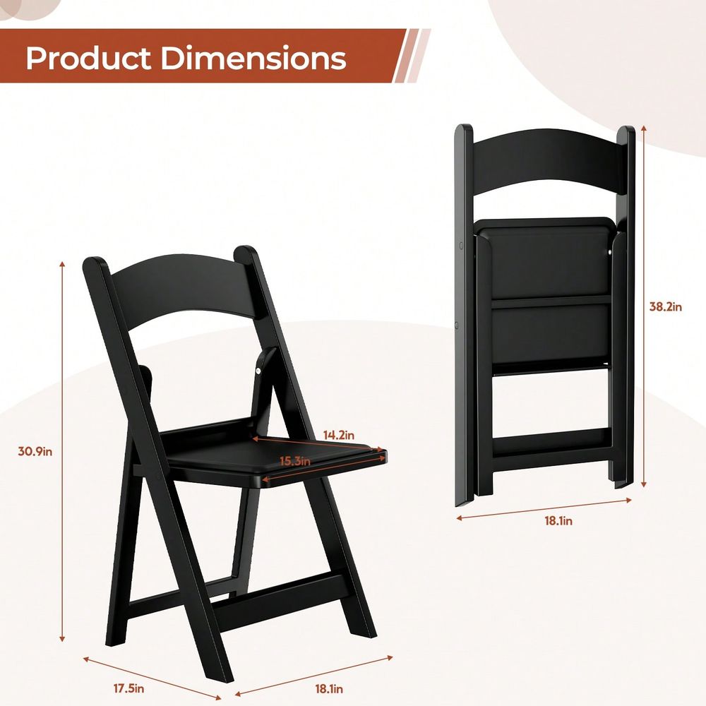 4 Stück Klappstühle aus Kunsth – Visitor Chair Padded Bewertung und Preis